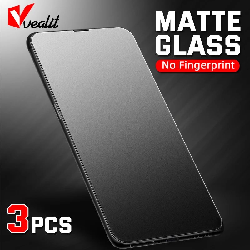 

1-3Pcs No Fingerprint Matte Tempered Glass for OPPO Reno 4 3 2Z A91 A92 A72 A52 Screen Protector for Realme X2 7 8 Pro C3 X3 C11