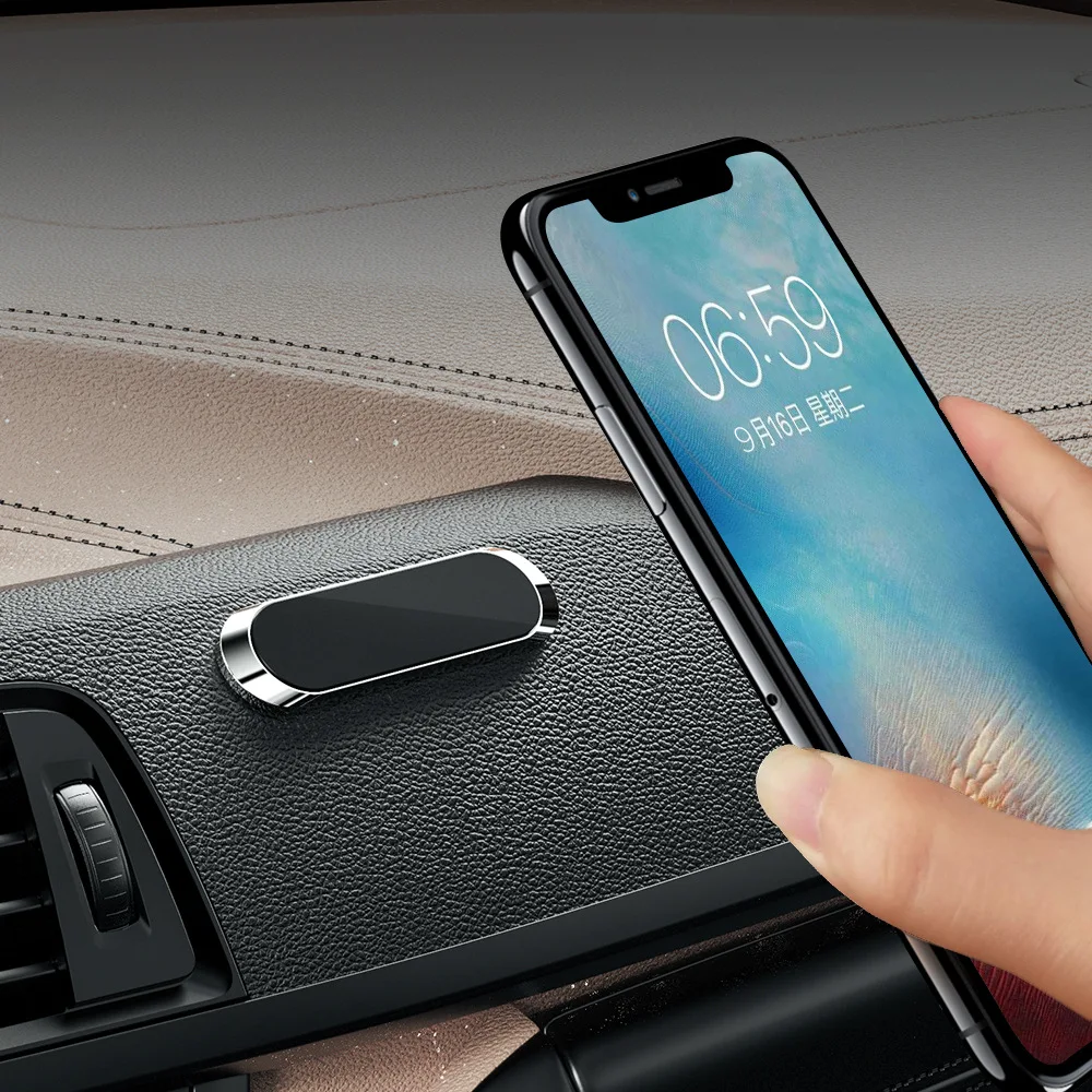 Магнитная Адсорбция автомобильный держатель Мини Универсальный для iPhone X XS MAX huawei