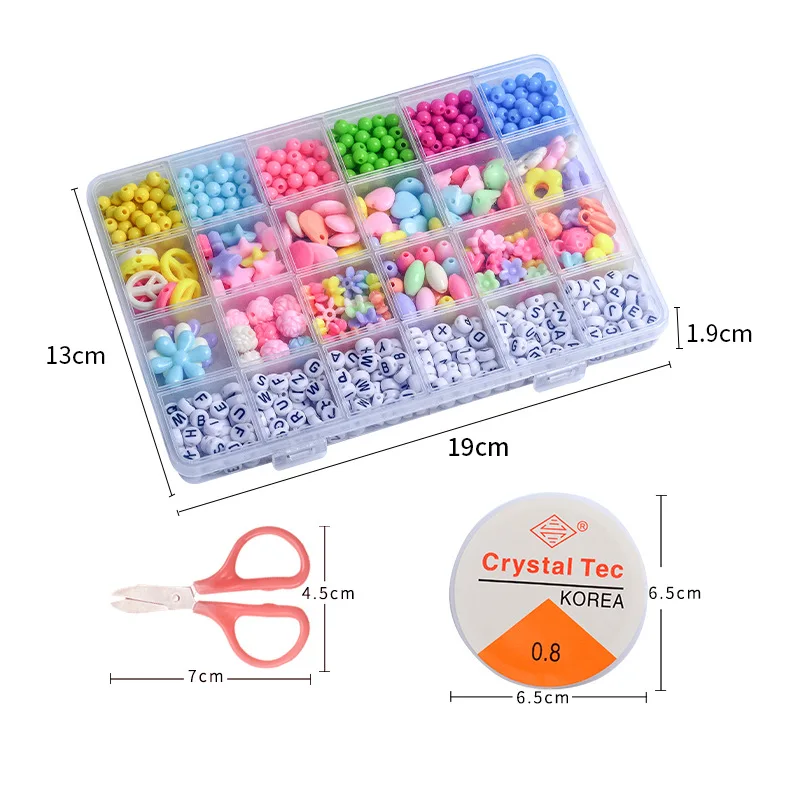 

24 Grid 3/4mm DIY Handmade Beads Glass Seed Spacer Beads Jewelry Making Colorful Millet Beads Bracelet Necklace Beaded Material