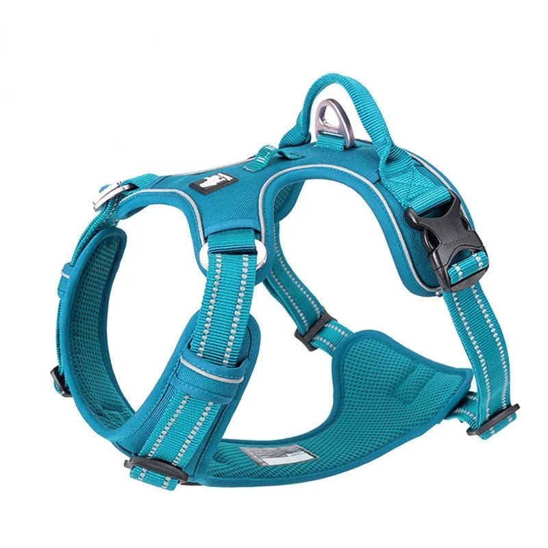 

Truelove Front Nylon Dog Harness No Pull Vest Soft Adjustable Safety Harness for Dog Small Large Running Training French Bulldog