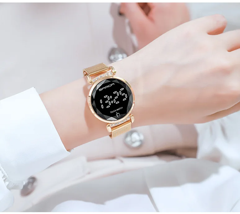 Sanda Новый сенсорный экран светодиодный электронный механизм двойная Пряжка