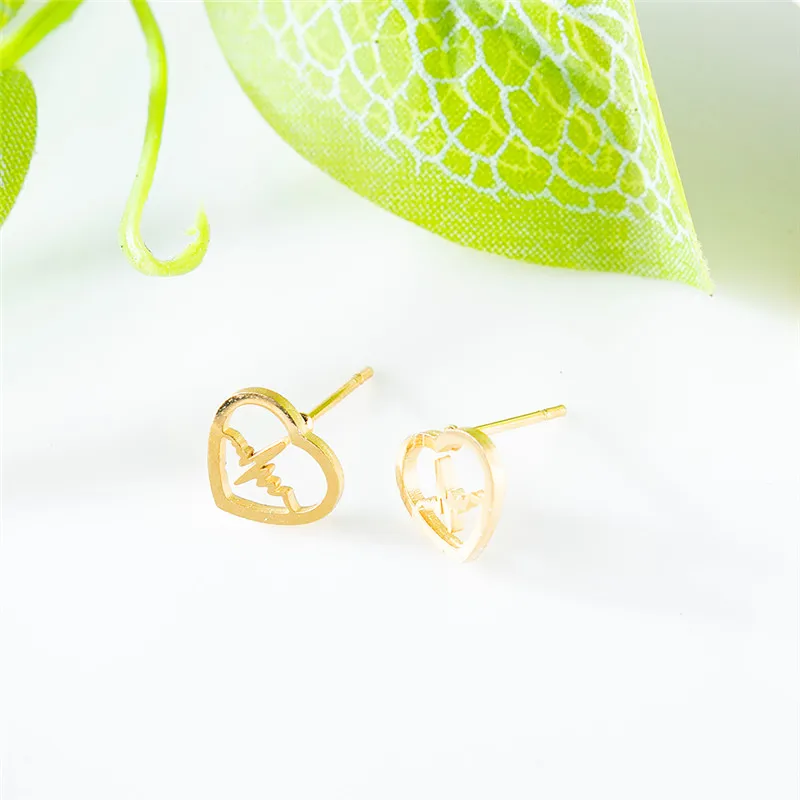 Серьги-гвоздики в виде бабочки 12 пар/компл. ювелирные украшения из нержавеющей