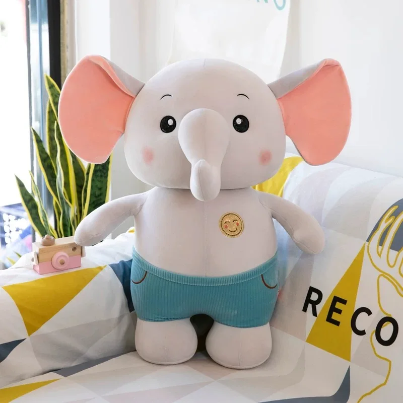 25 60 см розовые плюшевые игрушки в виде медведя слон хиппо мягкие Мультяшные