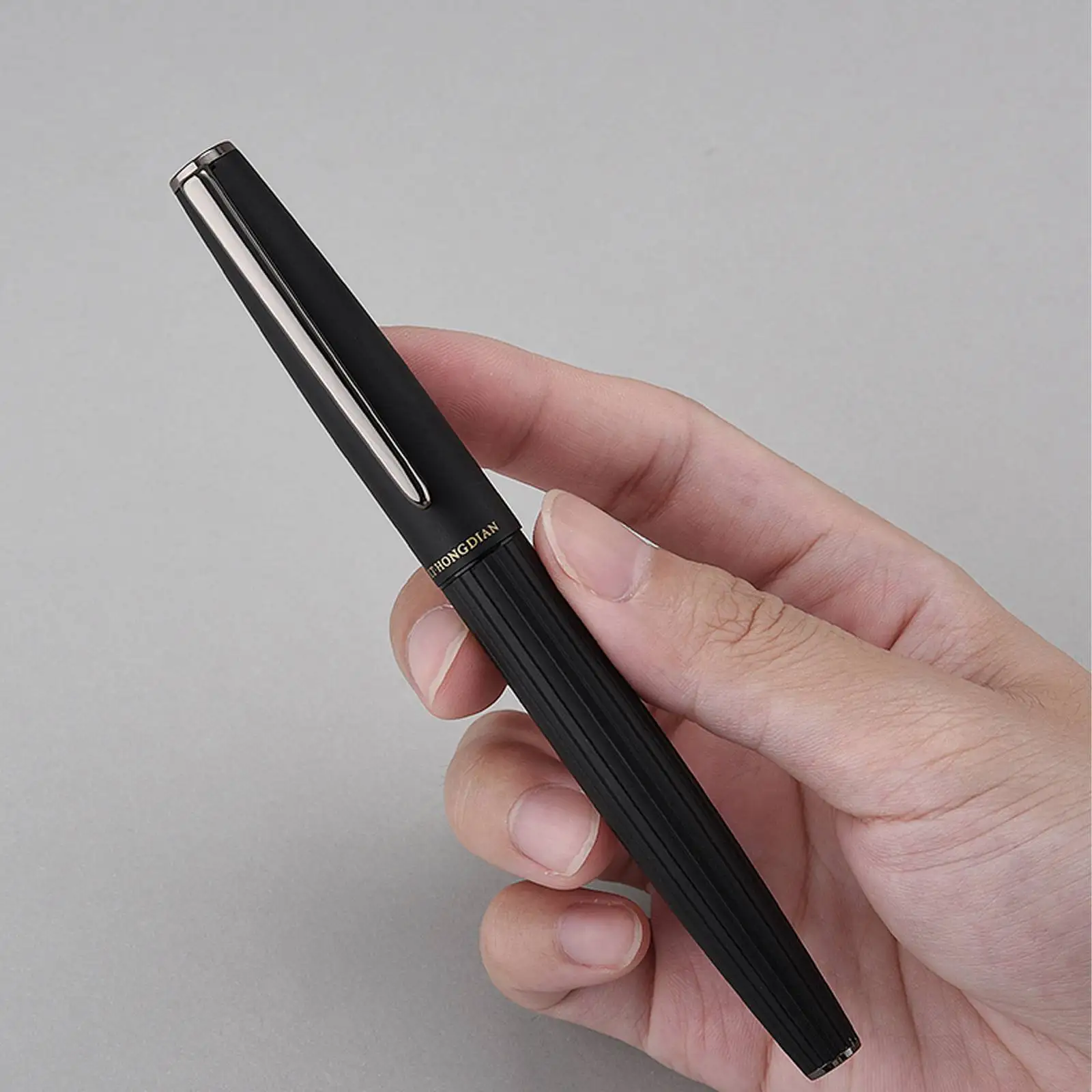 

Перьевая ручка Hongdian A3, каллиграфическая ручка для студентов, EF перо, алюминиевый сплав, деловой офис, подарочные ручки
