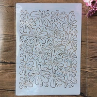 a4 2921cm transparent flowers texture diy layering stencils painting scrapbook coloring embossing album decorative template