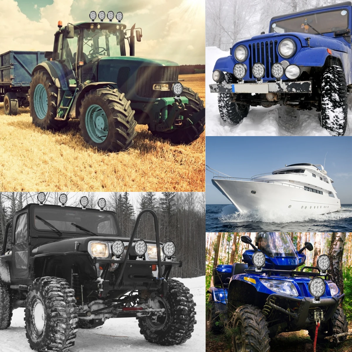 Led-светильник-Бар 18 Вт 48 Вт 42 Вт 54 Вт Светодиодный светильник для 4x4 внедорожника 12В 24В светодиодный рабочий светильник для туман светильник Реверсивный светильник светодиодный Подсветка