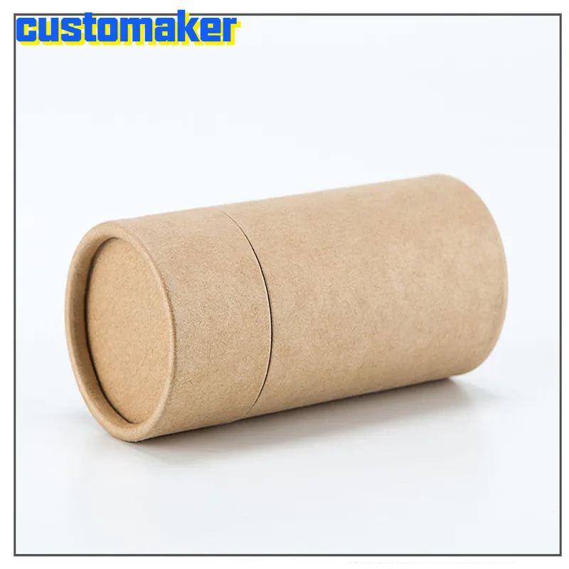 200 шт. картонная туба с масляными цилиндрическими крафтами косметическая