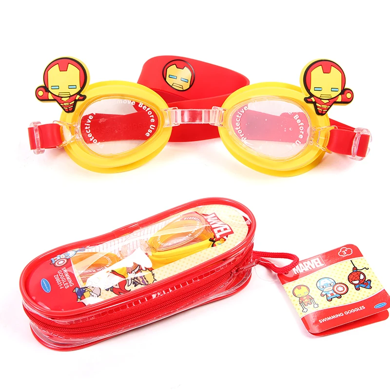 

Children Kids Teenagers Adjustable Swimming Goggles Swim Eyewear Marvel Eyeglasses Sports Swimwear w/ Ear Plugs & Nose Clip