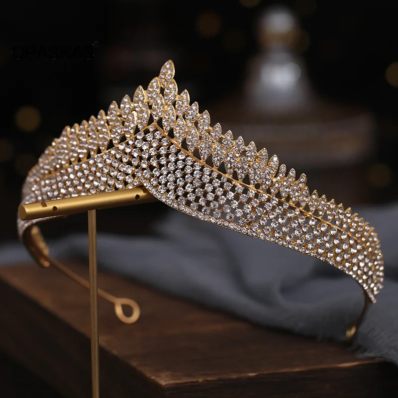 Bridal Crown Headwear Luxury Rhinestones Inlaid Headband for Female Wedding Birthday Hair Accessories VL