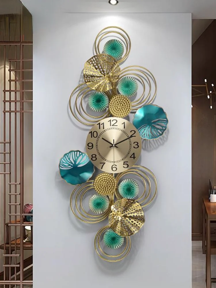 

3d Metal Large Wall Clock Home Decor Living Room Wall Art Clock Creative Iron Wall Ornaments Big Hanging Clock 1412847204