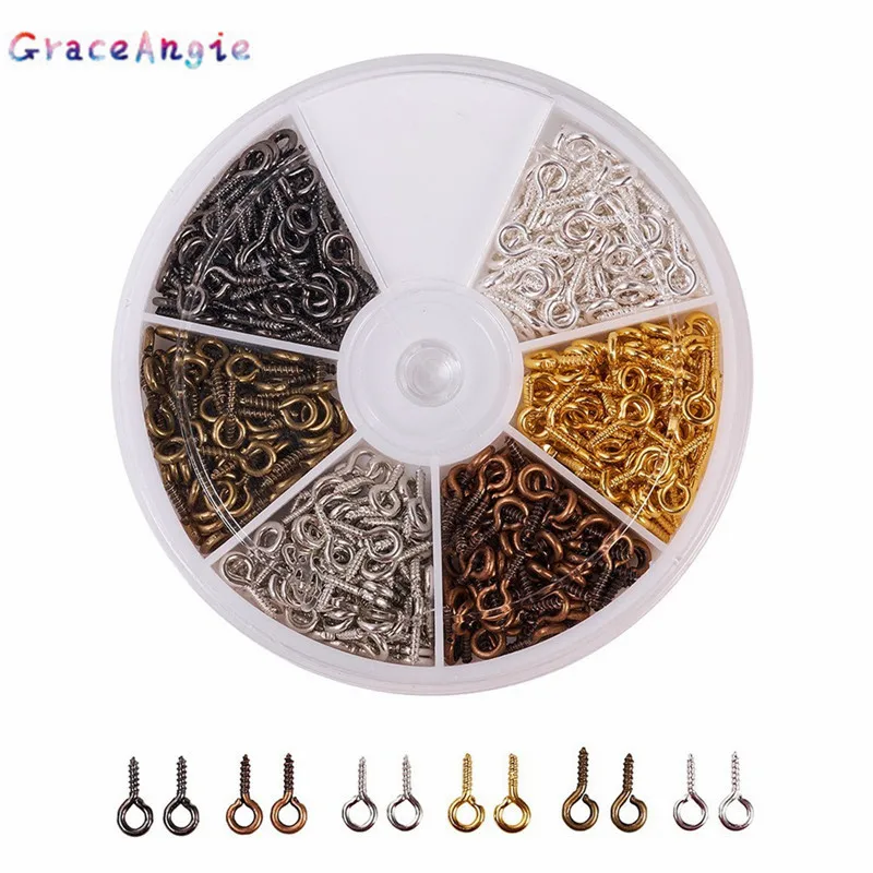 

450 шт./кор. крошечные мини булавки с глазком Eyepins, крючки, станок и проушины с винтовой резьбой Нержавеющая сталь застежка крючок бижутерии, м...