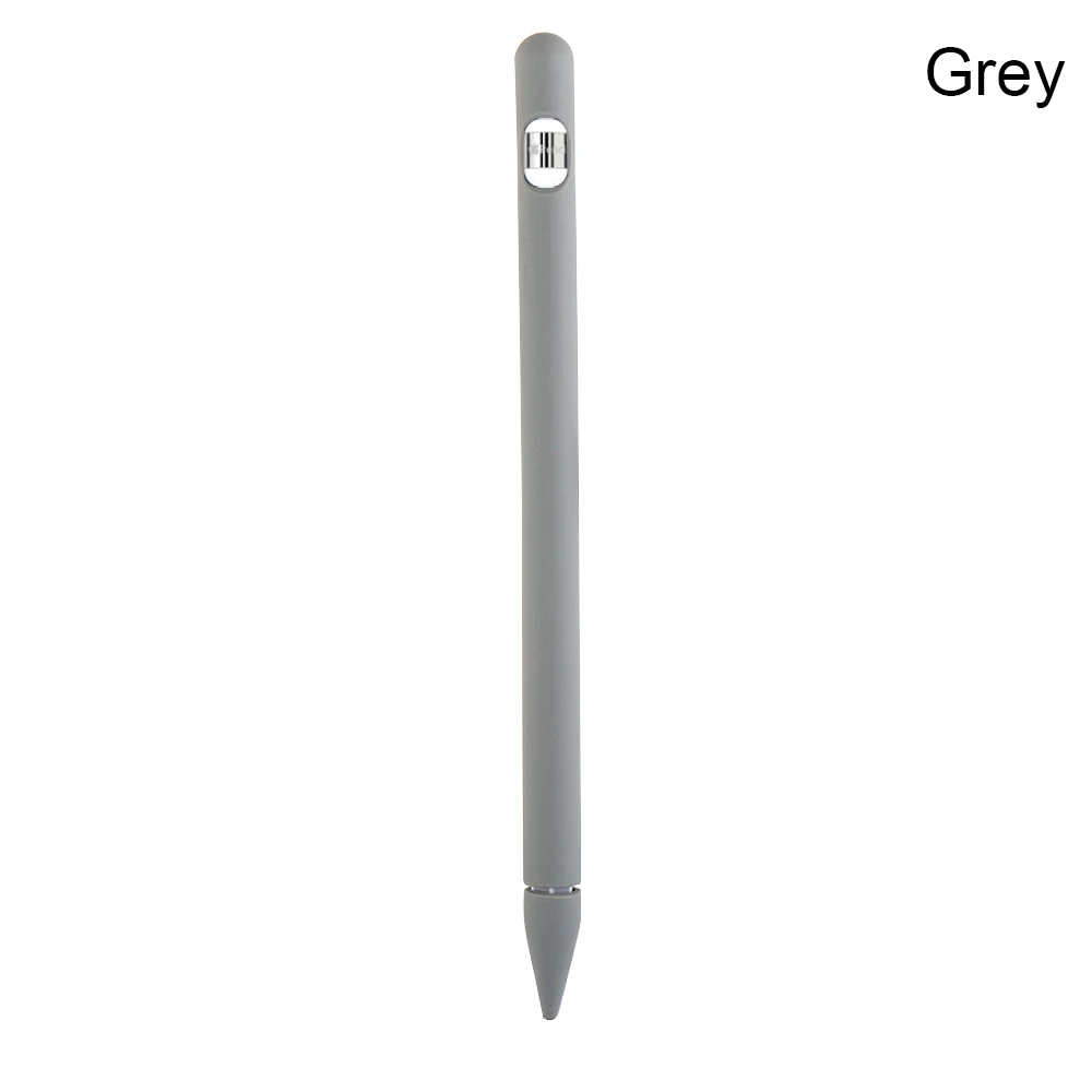 Серый 1 шт. мягкий силиконовый совместимый для Apple Pencil чехол совместимый для iPad Tablet Стилус защитный чехол - Цвета: Серый