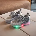 Кроссовки Детские светящиеся, легкие, 2021, размер 21-30, светящиеся кроссовки светодиодные