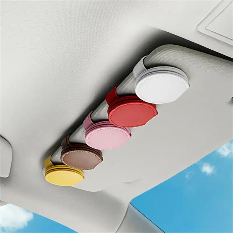 

Car Sun Visor Glasses Magnetic Clip Multi-function Storage Creative Personality Simple Car Glasses Holder Bill Holder Wholesale