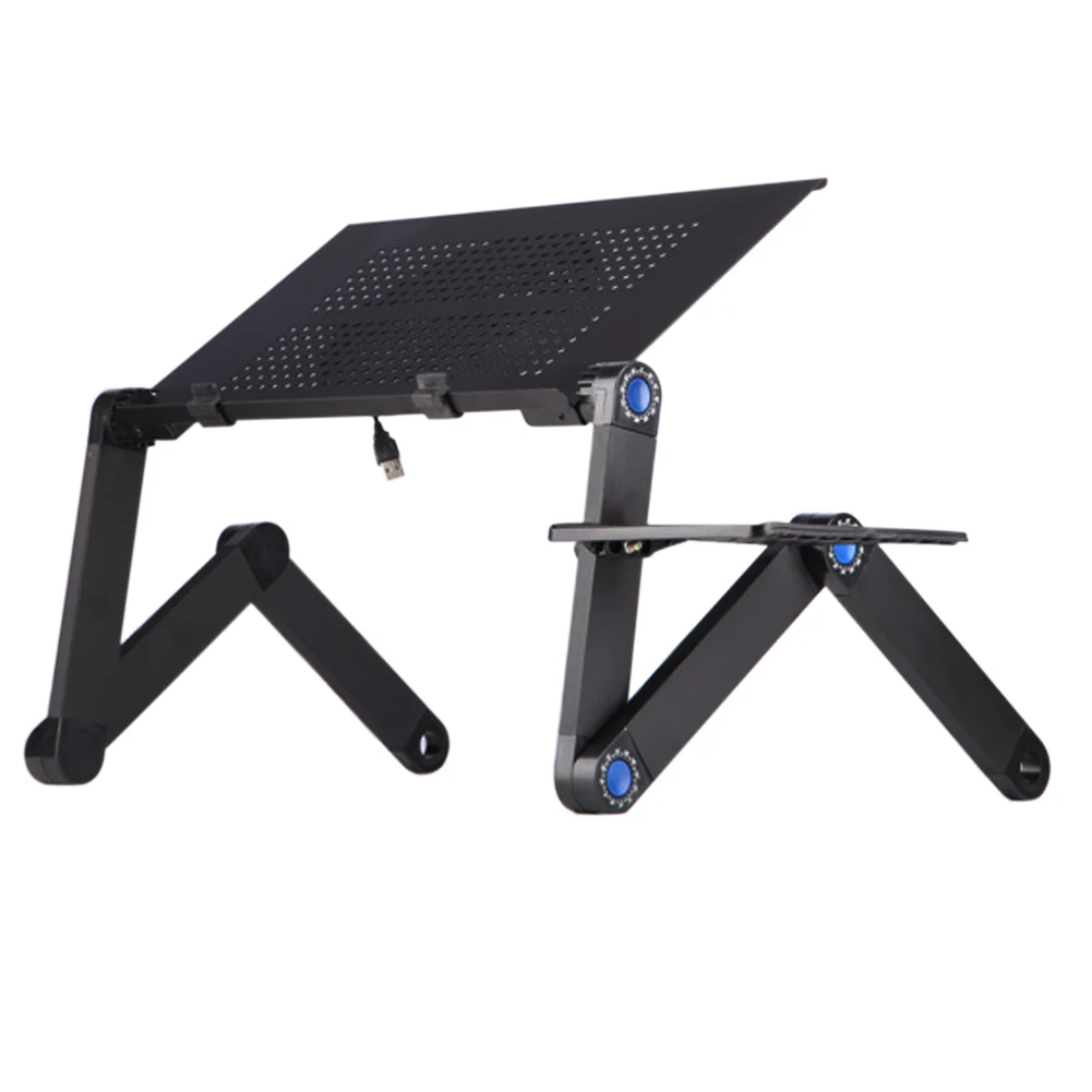 

Adjustable Laptop Stand Desk Lazy Table Folding Lifting Aluminum Alloy Cooling Bracket Portable SP99