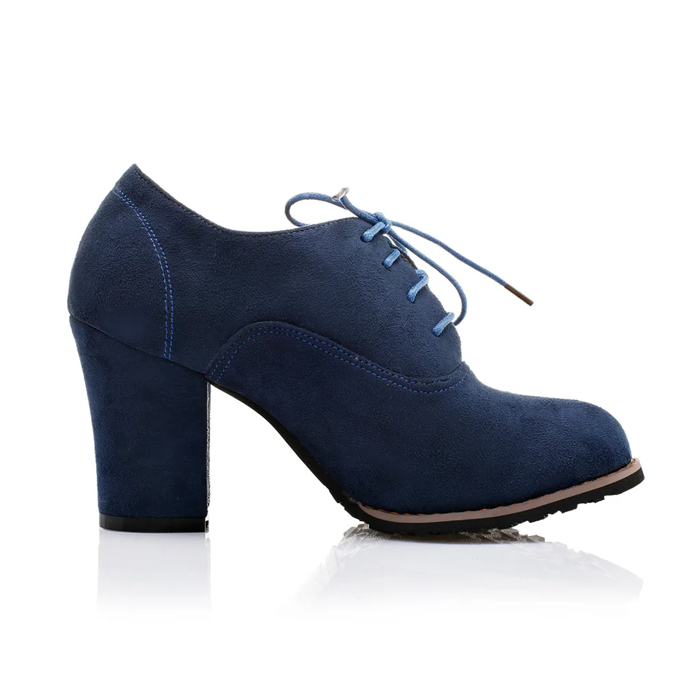 Sarairis Large Size 31-48 Autumn Fashion Ladies High Heels Shoelaces Shoes Woman Casual Office Lady Pumps Women Booties