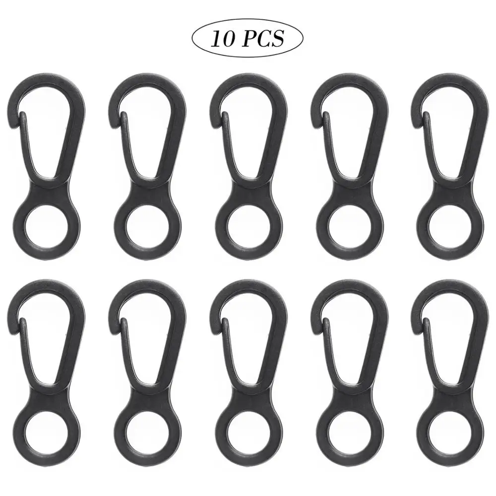 10 шт. пластиковые крючки маленький флагшток пружинный зажим водонепроницаемая