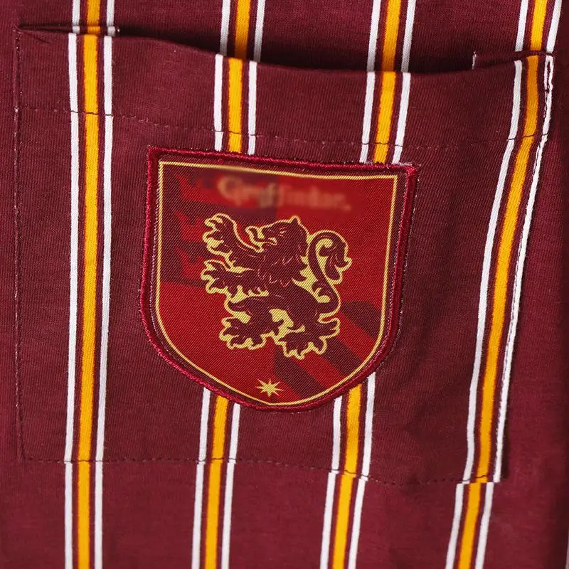 Волшебные ящерицы Horgwartes Слизерин унисекс полосатая Пижама комплект из топа и