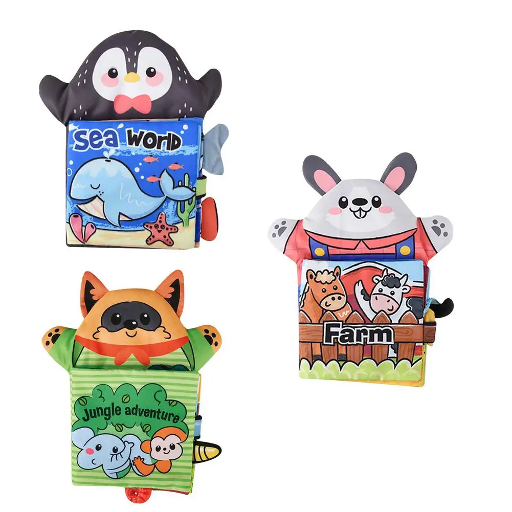 

Baby Learning Cloth Book Animal Tail Safe Parent-Child Interactive Toys Early Childhood Education Toys For Infants Young Childs
