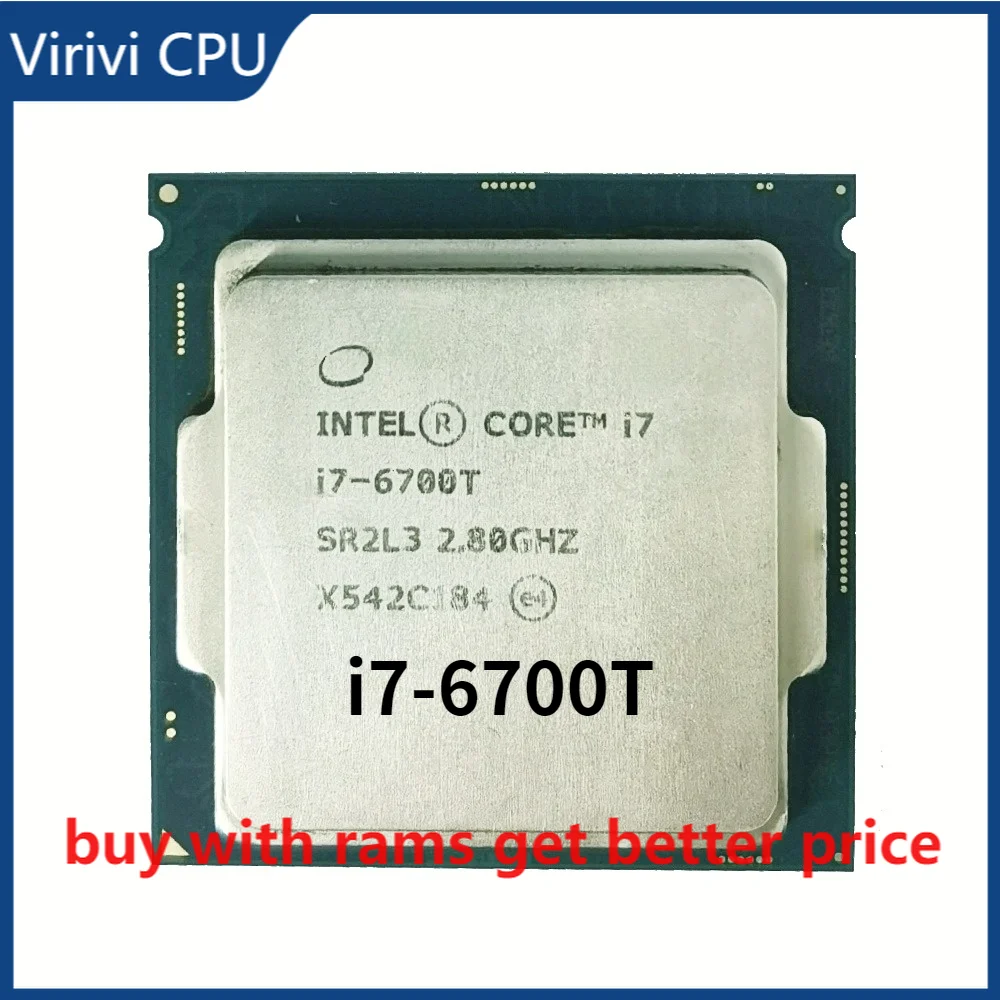 

Intel Core i7-6700T i7 6700T 2.8 GHz Quad-core Eight-threaded 35w CPU processor LGA 1151
