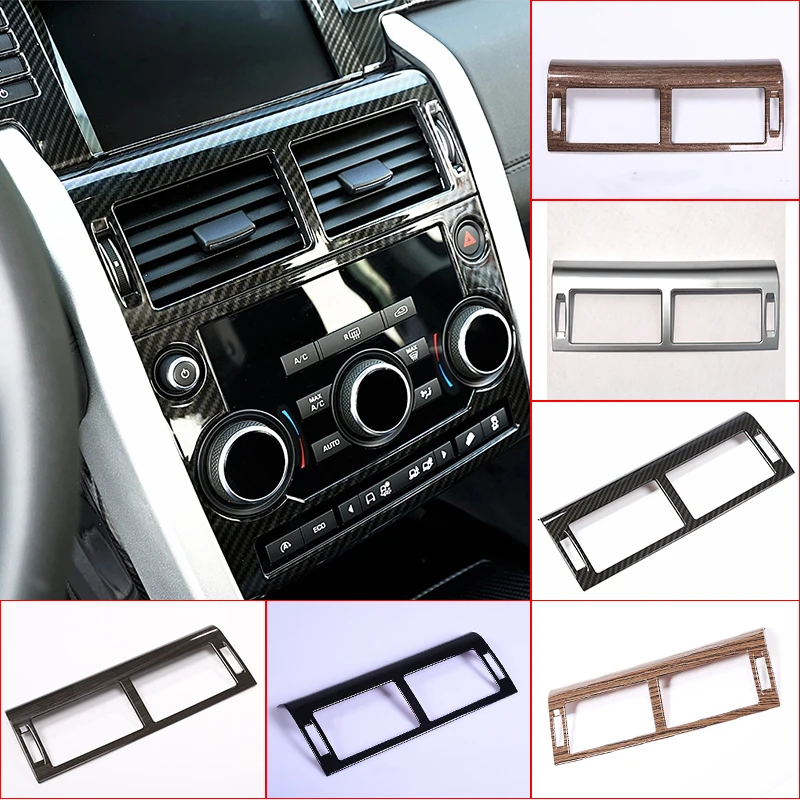 

ABS Carbon Fiber For Land Rover Discovery Sport 2015-2019 Car Center Console Air Conditioning AC Vent Outlet Frame Cover Trim