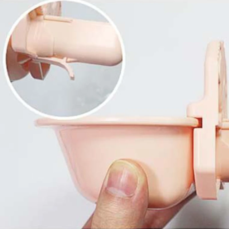 

Pet Cage Hanging Type Automatic Drinking Bowl Drinking Feeding Water Cat Feeder with Refill Bottle Kitten Slow Eat