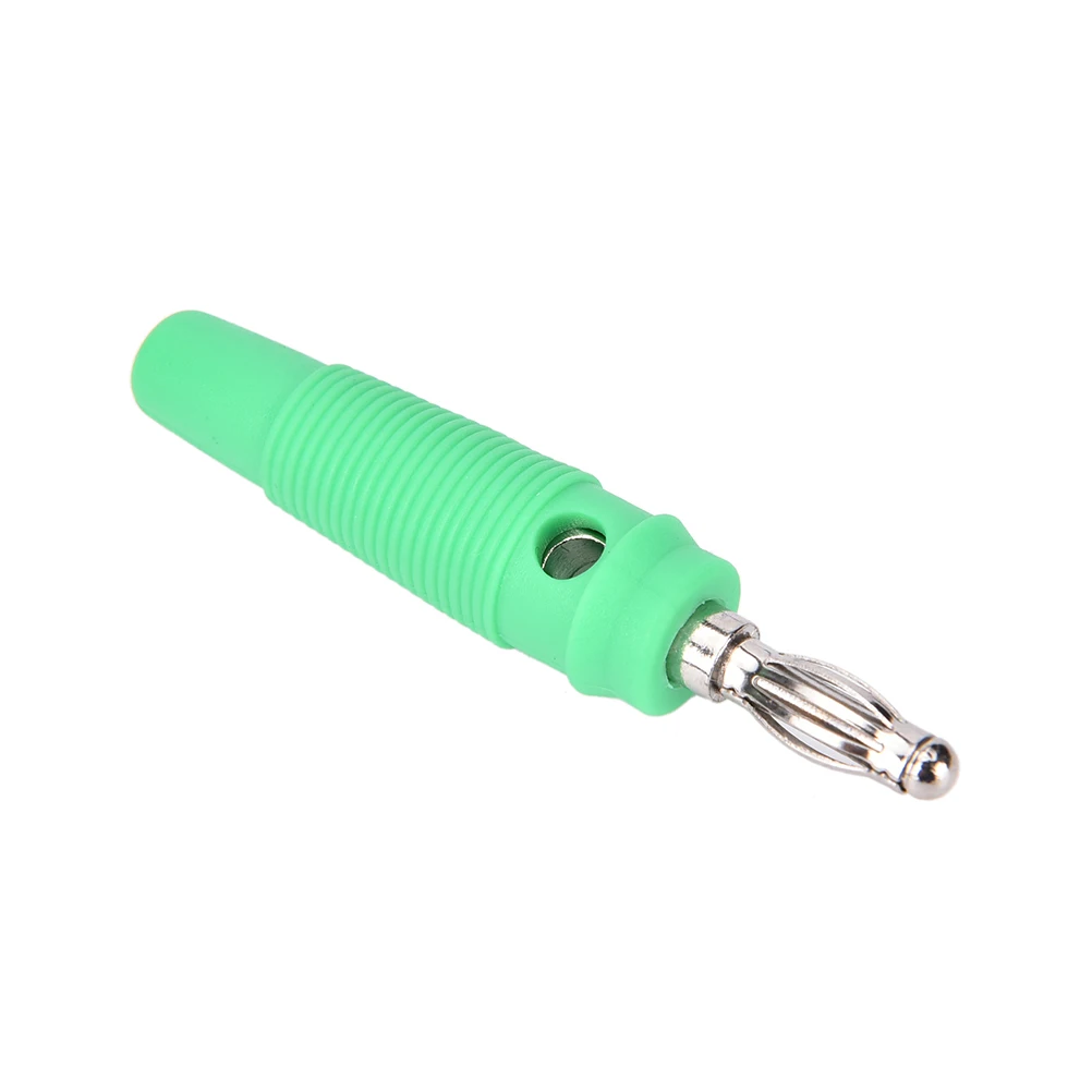 

JETTING 10 Pcs Gold Plated 4mm Banana Plug Screw To Speaker Amplifier Binding Post Test Probes Adapter