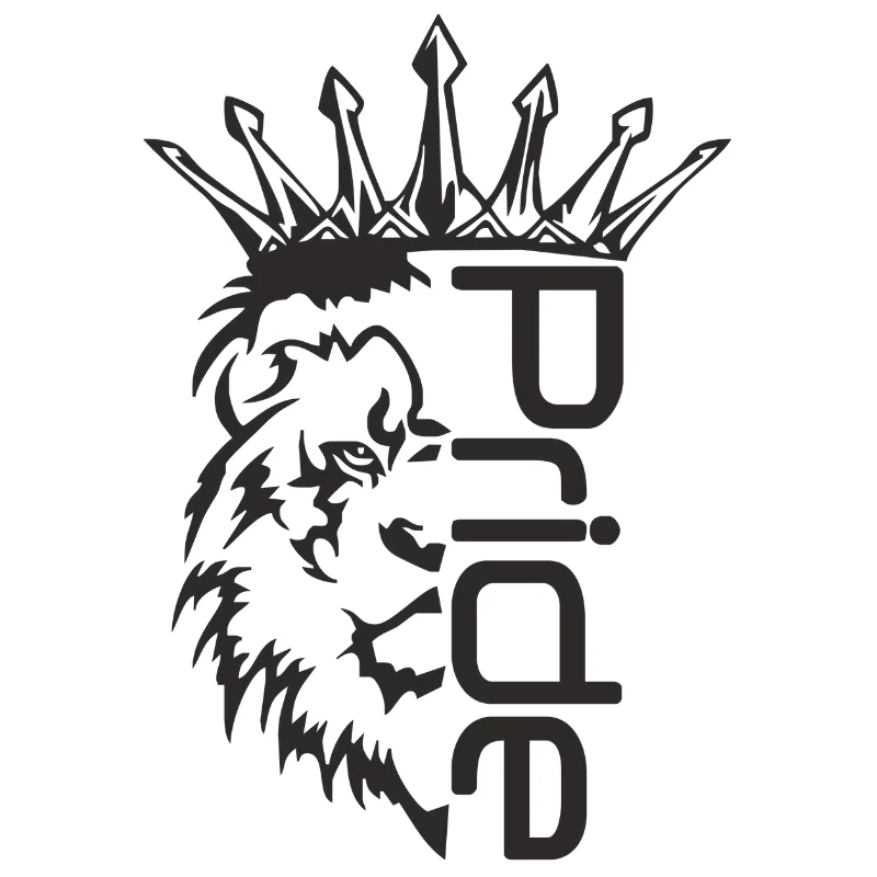 Стикеры (Автомобильные товары) Наклейка на машину из виниловой пленки. &quotЛев