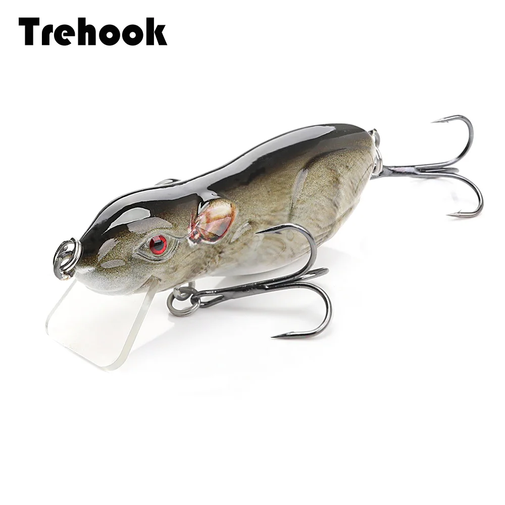 Рыболовная приманка TREHOOK 7 см 12 г черная для рыбной ловли жесткая плаванья воблеры