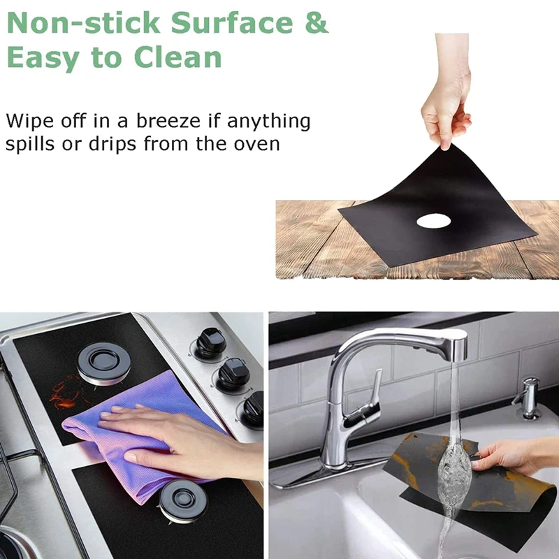 6 шт. крышек для газовой горелки + 2 силиконовых кухонной плиты многоразовые