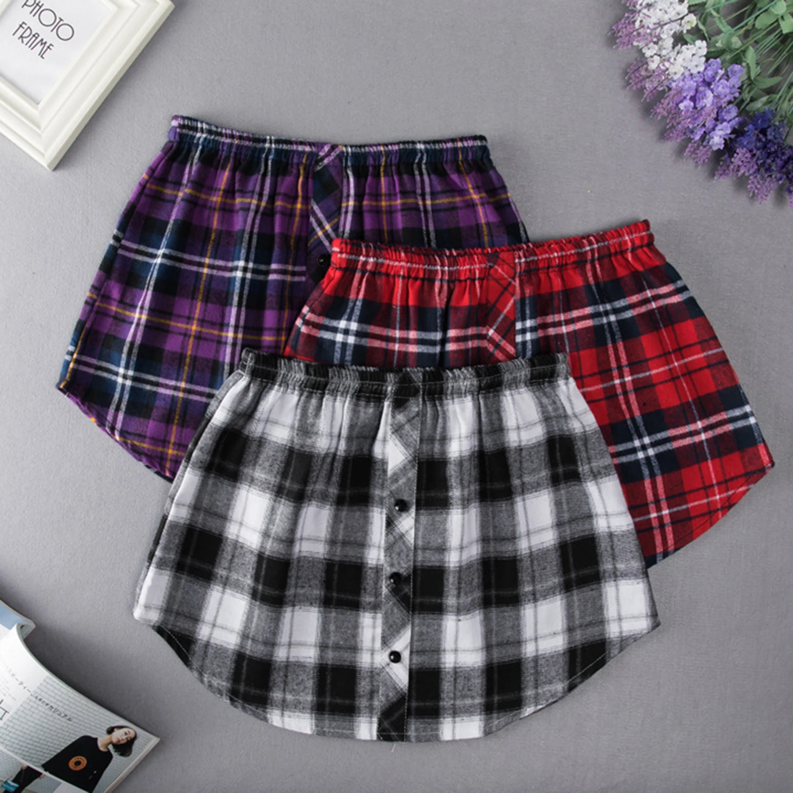 

Newly A-line Mini Skirt Fake Tops Skirt For Women Fashion Adjustable Fake Tops Lower Layer Sweep Set Extenders Skirt 2021