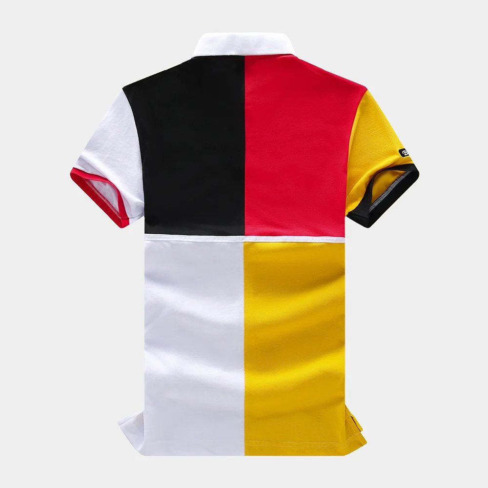 Мужская рубашка-поло с коротким рукавом и отложным воротником |