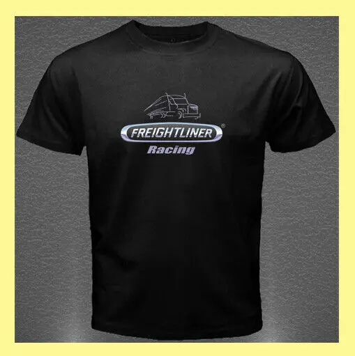 Freightliner Cascadia Trucks Racing Logo Новая Черная Мужская футболка S M L Xl 2Xl подарки на день отца