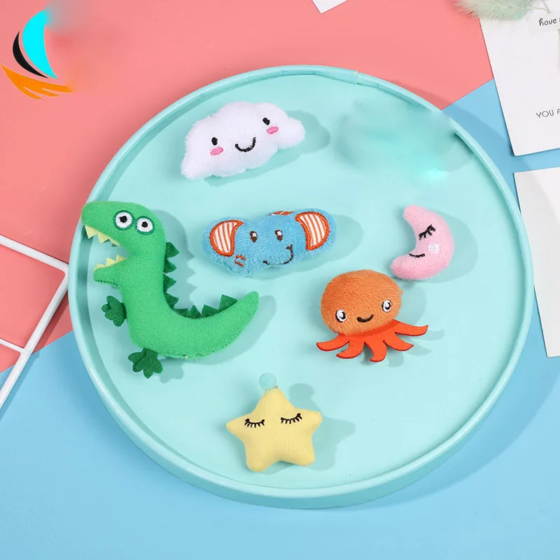 10 шт./лот мультяшный Динозавр Детский слон кукла мягкая аппликация поделки для