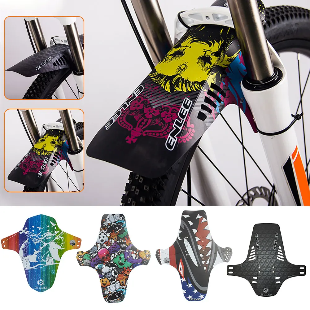 

Colorful Bicycle Fenders Front/Rear Tire Wheel Fenders Mountain Bike Fenders Carbon Fiber Mud Guard Fit 26.5" MTBs Road Bikes