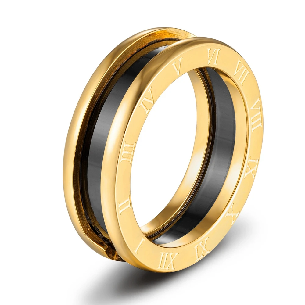 Кольцо XQNI из нержавеющей стали для мужчин и женщин классический дизайн с