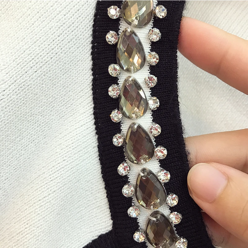 Женский вязаный костюм белый кардиган свитер топ и платье на бретельках комплект