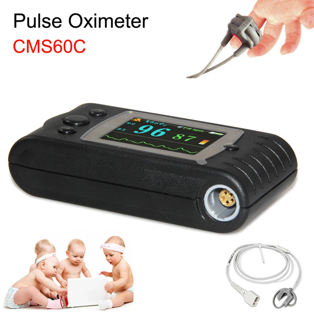 Цифровой пульсоксиметр с пальцевым наконечником CMS60C измеритель насыщения крови