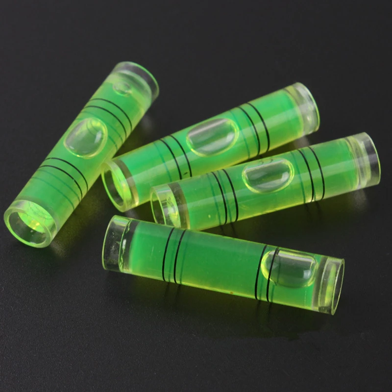 

1000Pcs Cylindrical Level Bubble Green Water Level Drop Measuring Instruments Spirit Level Ruler Accessories