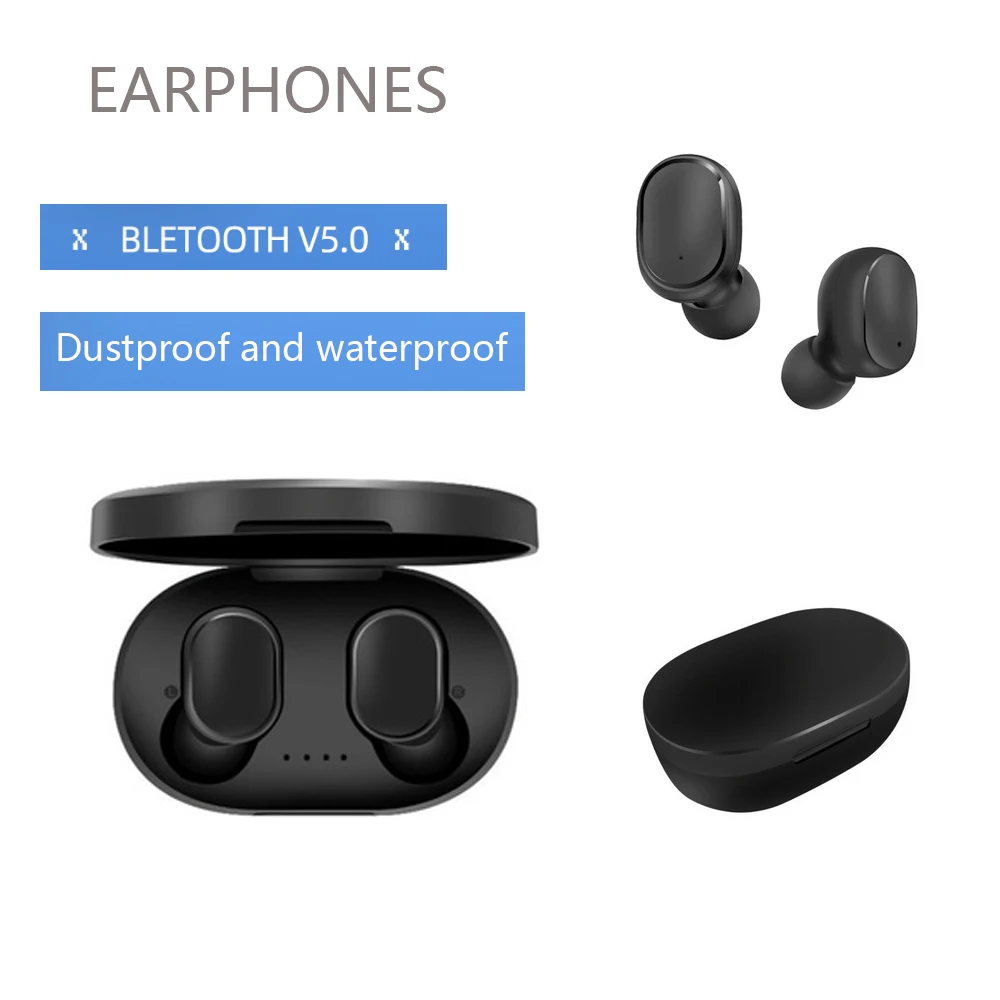 Bluetooth 5,0 A6STWS беспроводные наушники для Redmi Airdots наушники гарнитуры шумоподавление микрофон для всех смартфонов с Bluetooth