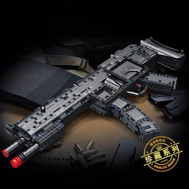 

Military Weapons series MP5A5 Submachine Gun Model Bricks Building Blocks Toys for Children Boy Kids Gifts 1013Pcs