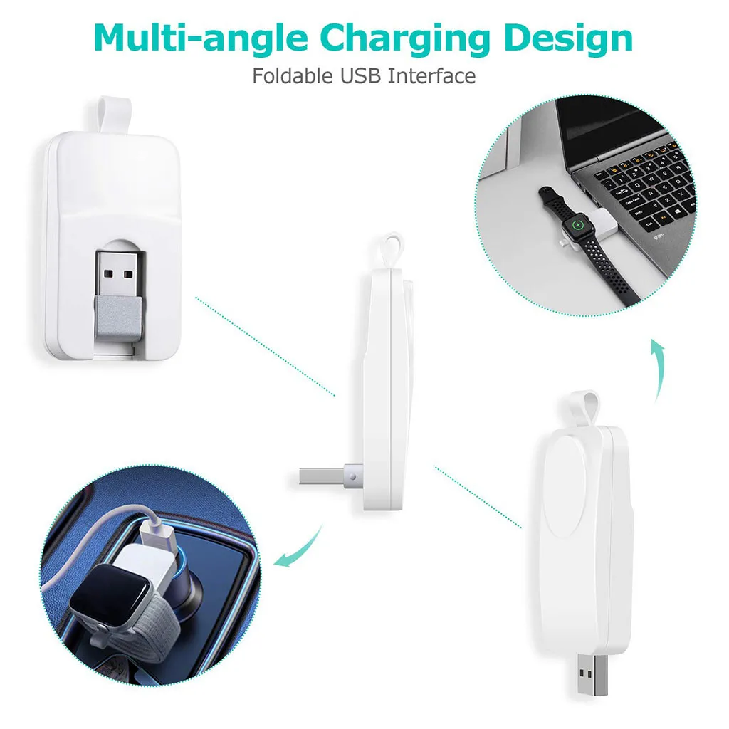 

HIPERDEAL(HIPERDEAL) Smart accessories Mini Compact Fast Wireless Charger For i-Watch 1 2 3 4 5 Series Watch Charger amazfit bip