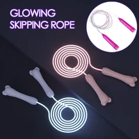 pvc glowing rope skipping fitness exercise skipping rope endurance training male and female students home sports goods