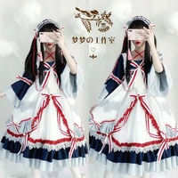 original design genuine chinese style navy sp cross strap lolita full set lolita dresses sweet lolita dress kawaii clothing