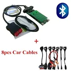 Новинка, VCI для диагностики автомобиля, грузовика, дельфина, vd Pro Plus 2015R3, keygen, OBD, 8 шт., автомобильные кабели, адаптер