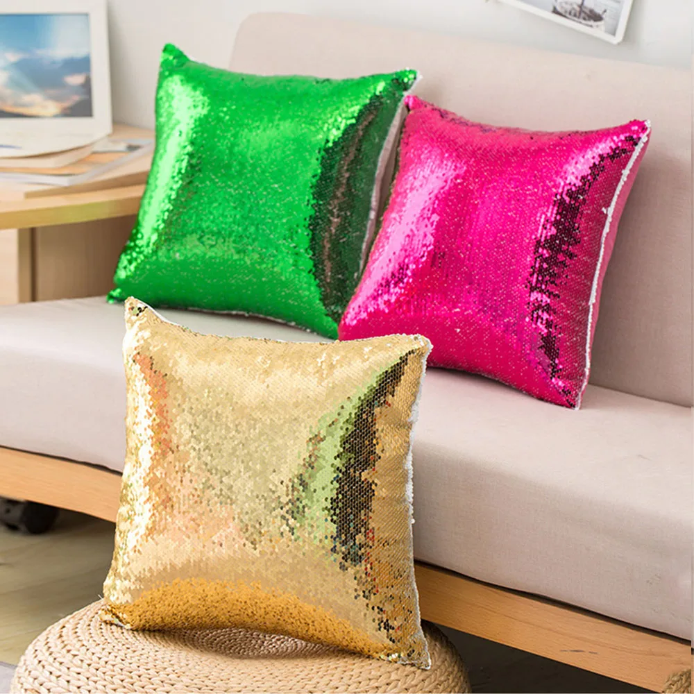 Чехол с изображением русалки волшебная декоративная подушка 40x40 см чехол