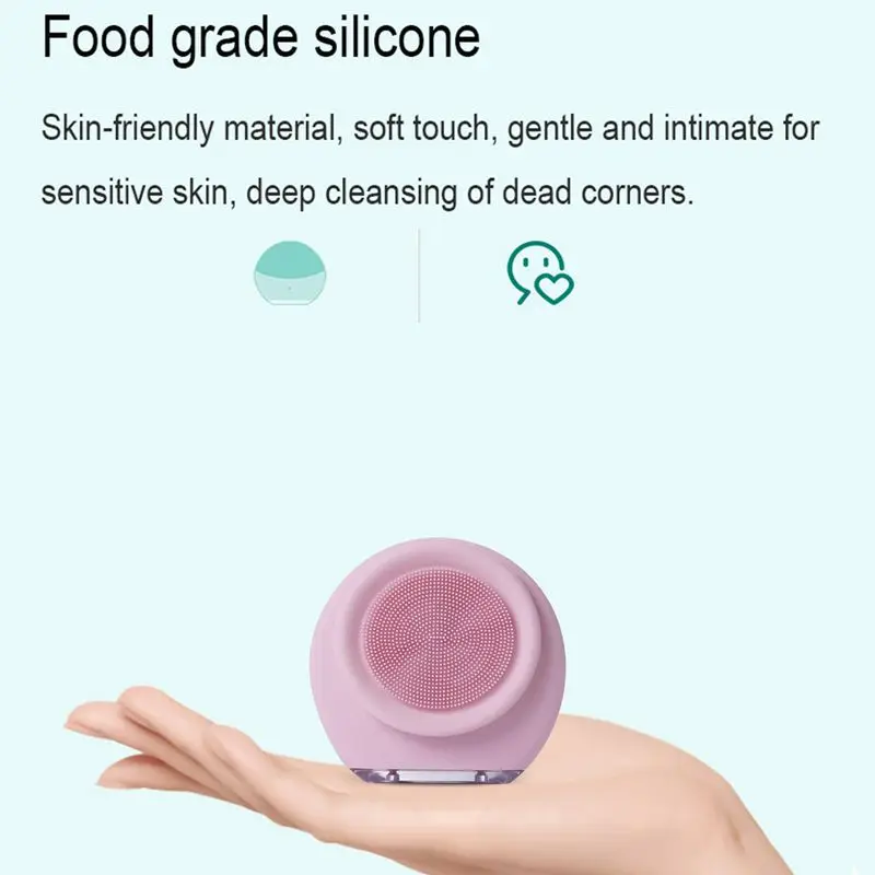 

Facial Cleansing Brush, Waterproof Vibrating Face Brush for Deep Cleansing, Gentle Exfoliating and Massaging