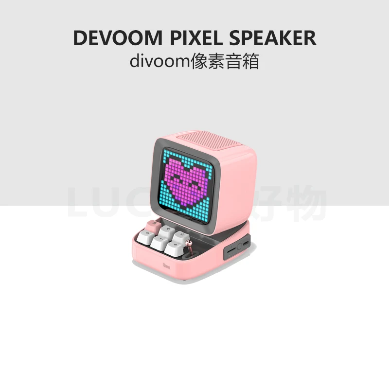 

Divoom Point Speaker Ditoo Wireless Bluetooth Pixel Alarm Clock Portable Cute Girl Moved Crying Gift