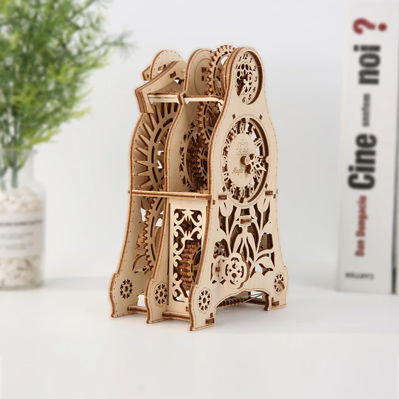 Деревянная модель механической передачи волшебный маятник таймер DIY вставка