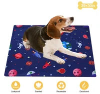 dropshipping waterproof reusable dog bed mats dog urine pad puppy pee fast absorbing pad rug for pet training car sofa mat